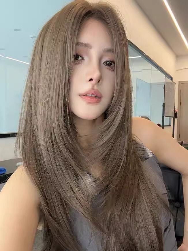 Hair Campus Korean Style Daily Natural Milk Long Straight Wig