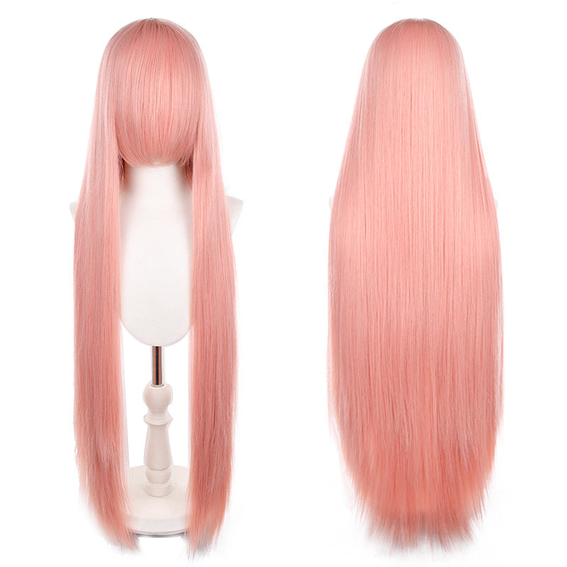 Mao Style Universal Scalp Head Long Bangs Cos Wig