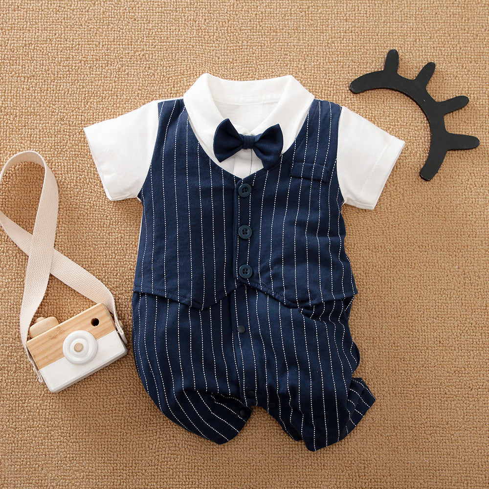Class Gentleman Romper One Year Old Celebration Dress Jumpsuit, Climbing Suit