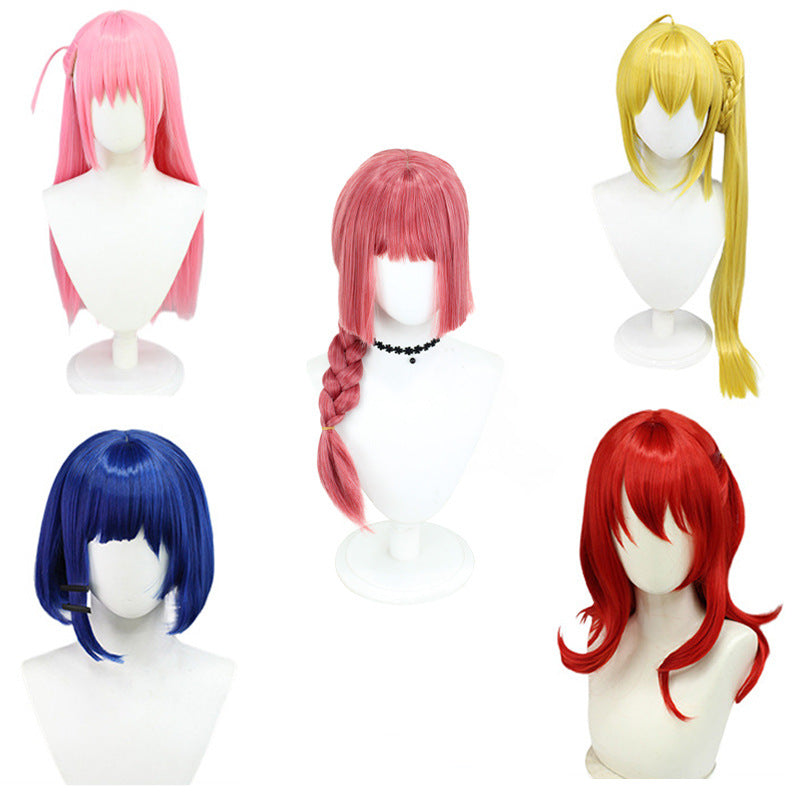 Lonely Rock Cool Yu Teng Yi Li Side Braid Fiber Cos Wig