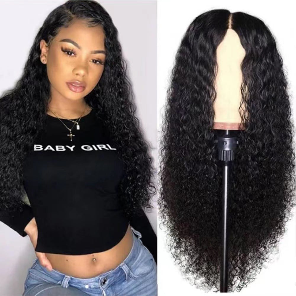 Corn Curler Curly Hair Wigs With Small Chemical Wig Long Curls