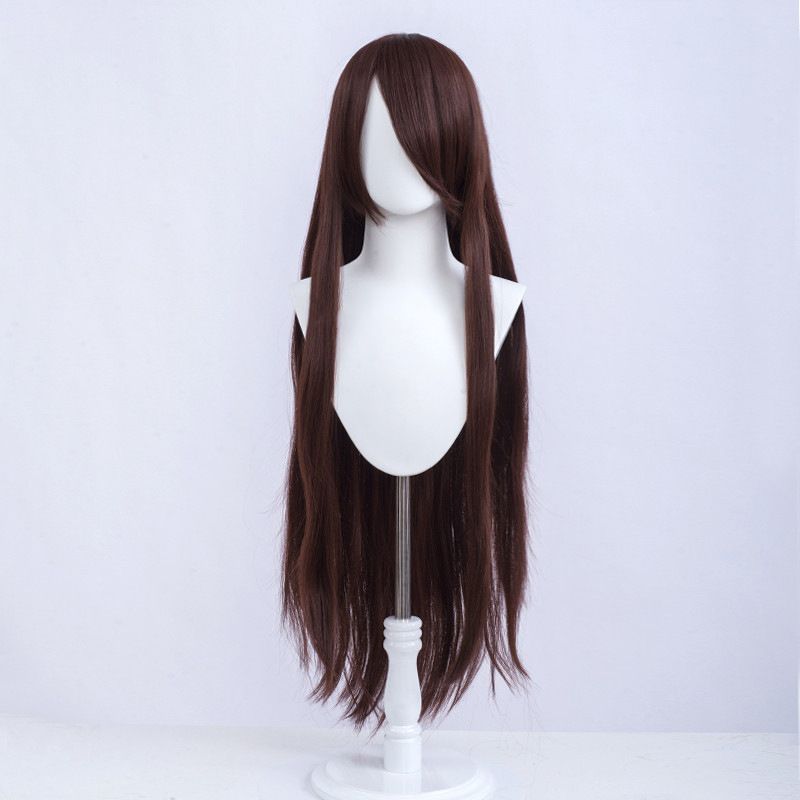 Long Straight Hair Mao Anime Style Optional Bangs Full Cos Wig