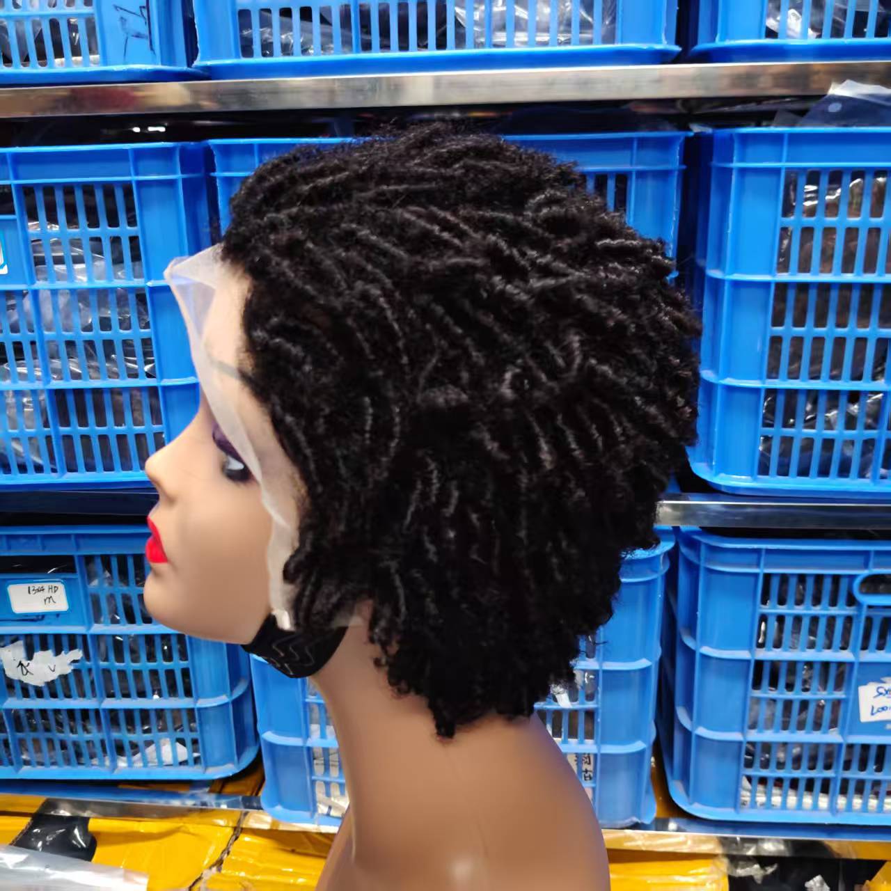Casual Wigs Afro Kinky African Human Wig Short Curly Hair
