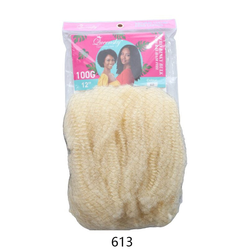 Inch African Caterpillar Dreadlocks Puffy Silk Wig Short Curly Hair
