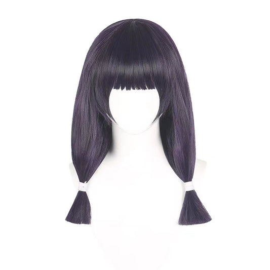 To Battle Luge Ji Dark Purple Straight Bangs Long Hair Cos Wig