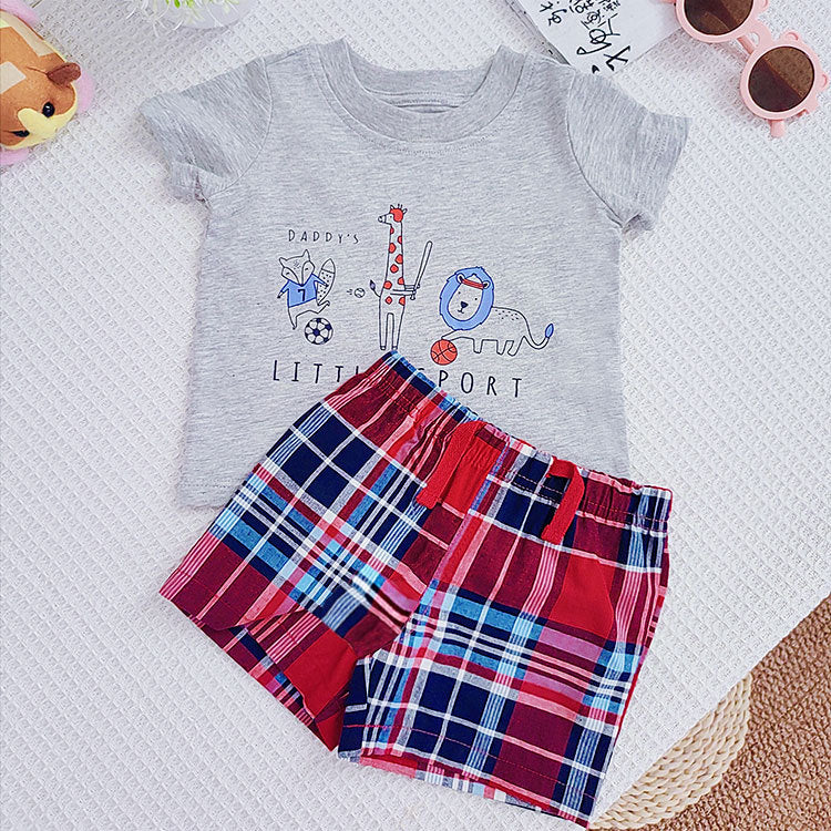 Short-sleeved Shorts Lace Summer Fashion Clothes Children's Suit