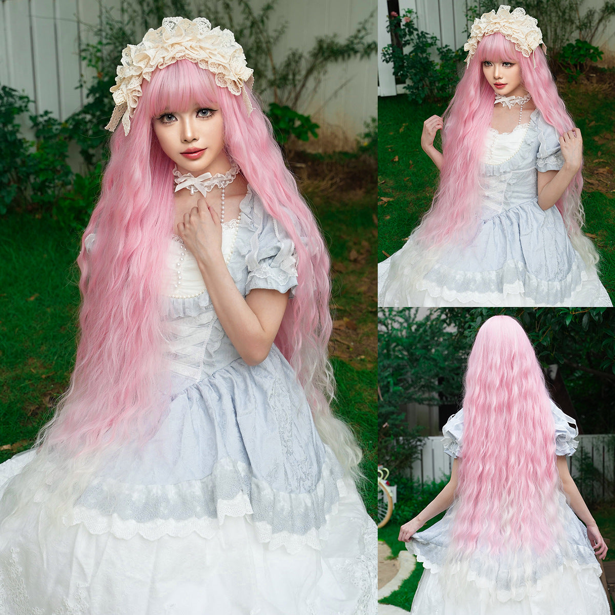 Wool Curly Hair Bangs Natural Lolita Dress Cos Wig