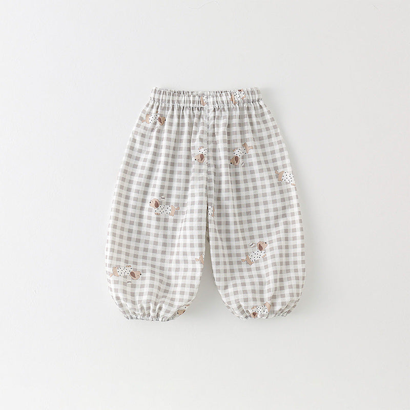 Korean Summer Anti Mosquito Boys Thin Bloomers Infant Children's Pants
