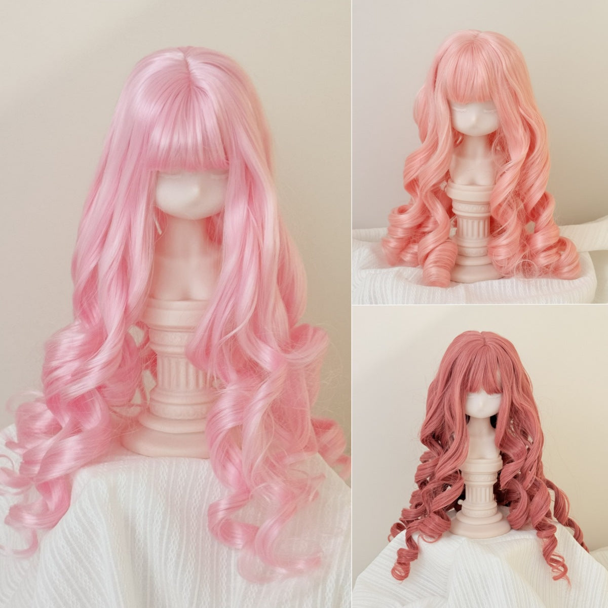 Little Soft Silk Warm Hair Color For Small Cos Wig