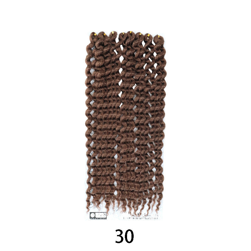 Popular New African Chemical Fiber Source Wig Long Curls