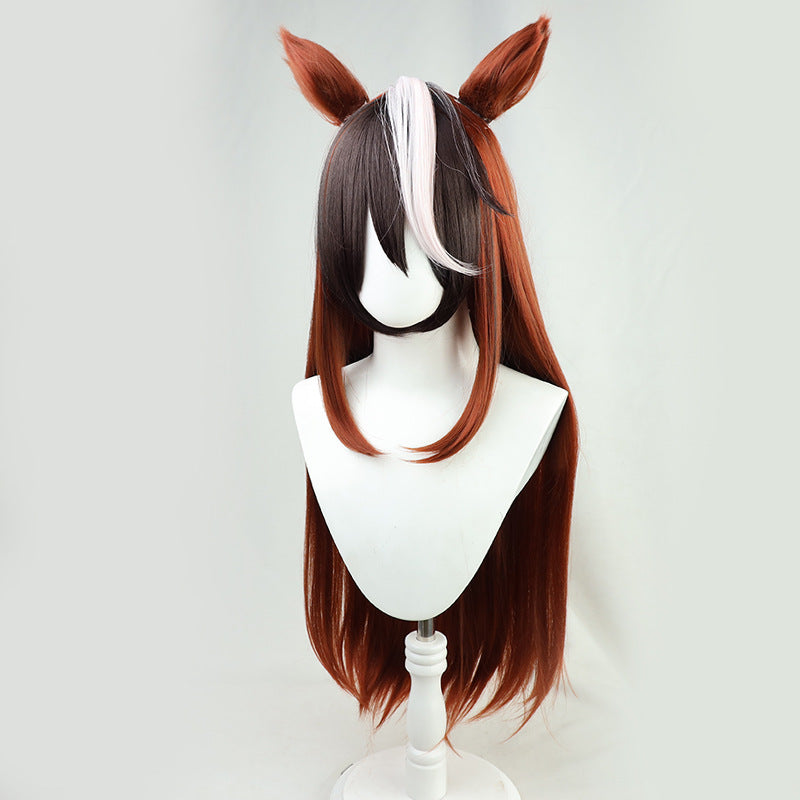 Man Horse Racing Mother Lu Duo Cos Wig