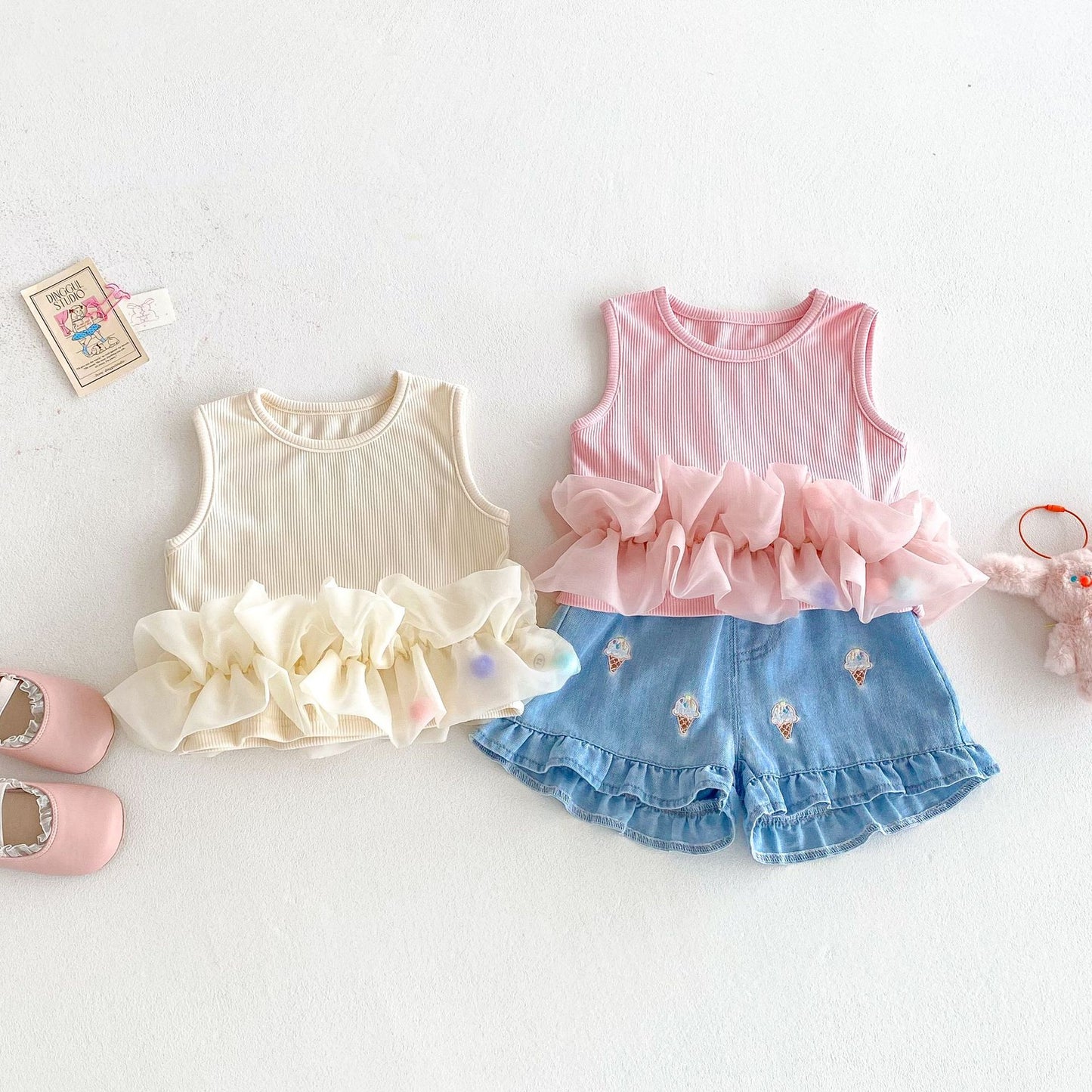 Or Exchange For Mesh Vest Summer Sweet Children's T-shirt