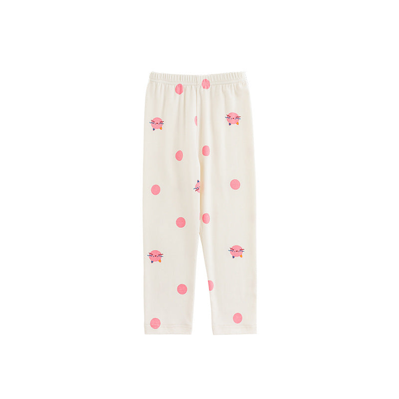 Cartoon Printed Leggings Childlike Cute Casual Children's Pants