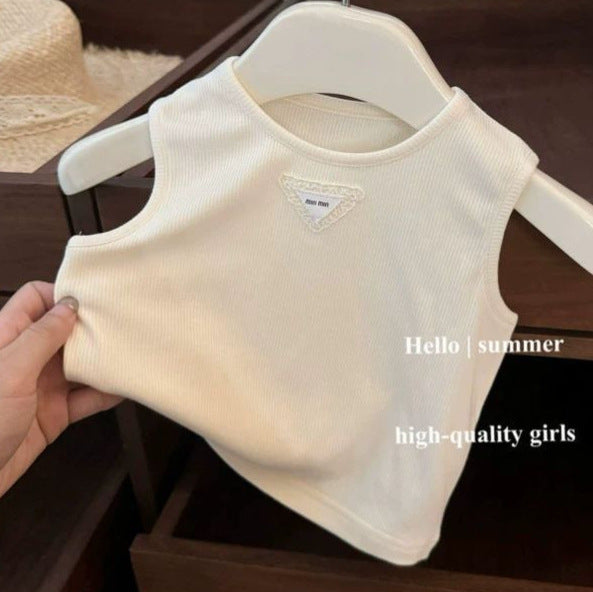 Clothing Summer Fashionable Vest Fashion Work Clothes Suspender Skirt Children's Suit