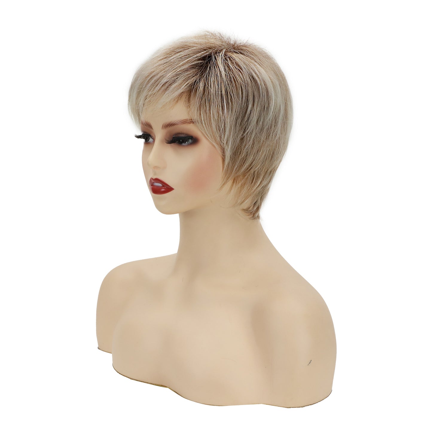 Women's Fluffy Partial Mechanism Synthetic Wigs Wig Short Straight Hair
