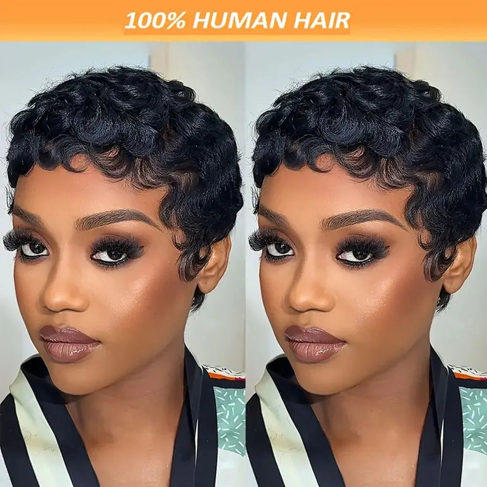 Innovative Casual Beautiful Big Mechanism Cover Real Hair Wig