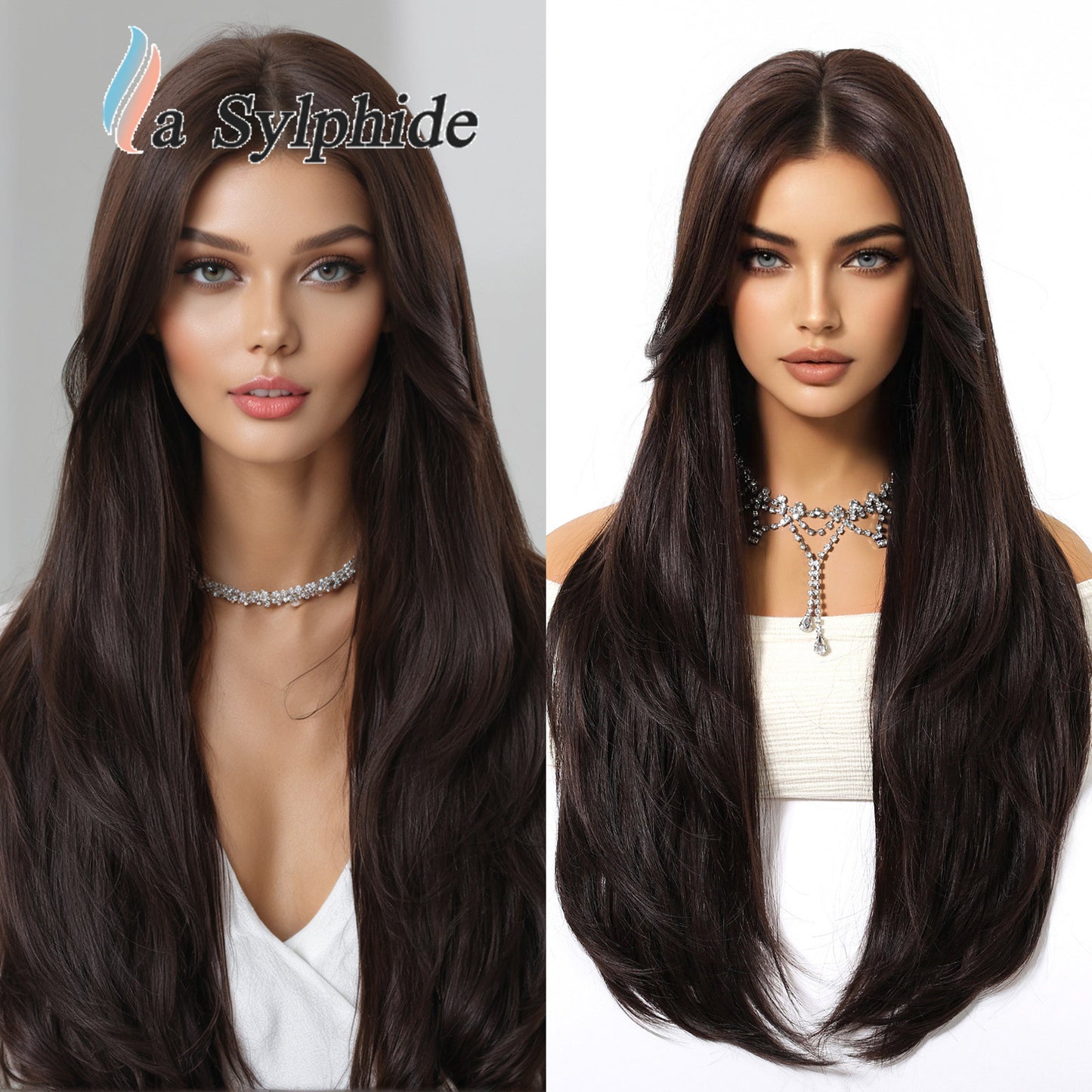 Women's Headgear Chemical Fiber Hair Soft Natural Long Straight Wig