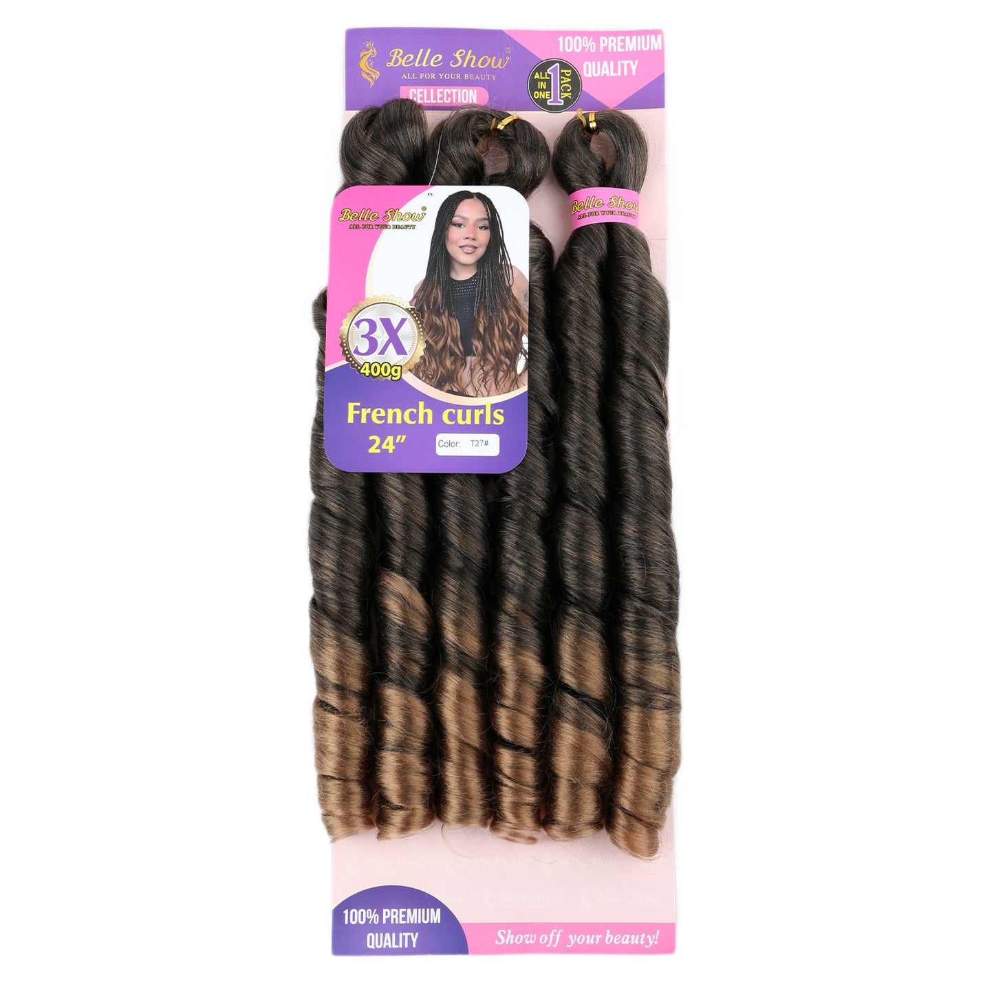 Fiber Low Temperature Tube Curved Large Wig Long Curls