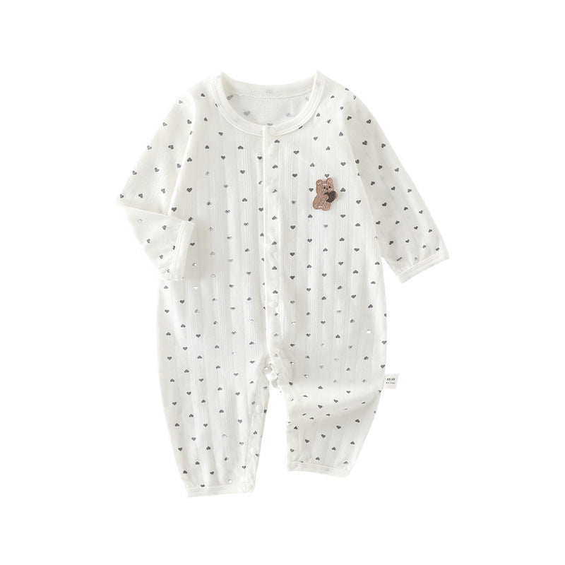 Jumpsuit Class Summer Thin Pure Cotton Closed Ha Born Jumpsuit, Climbing Suit