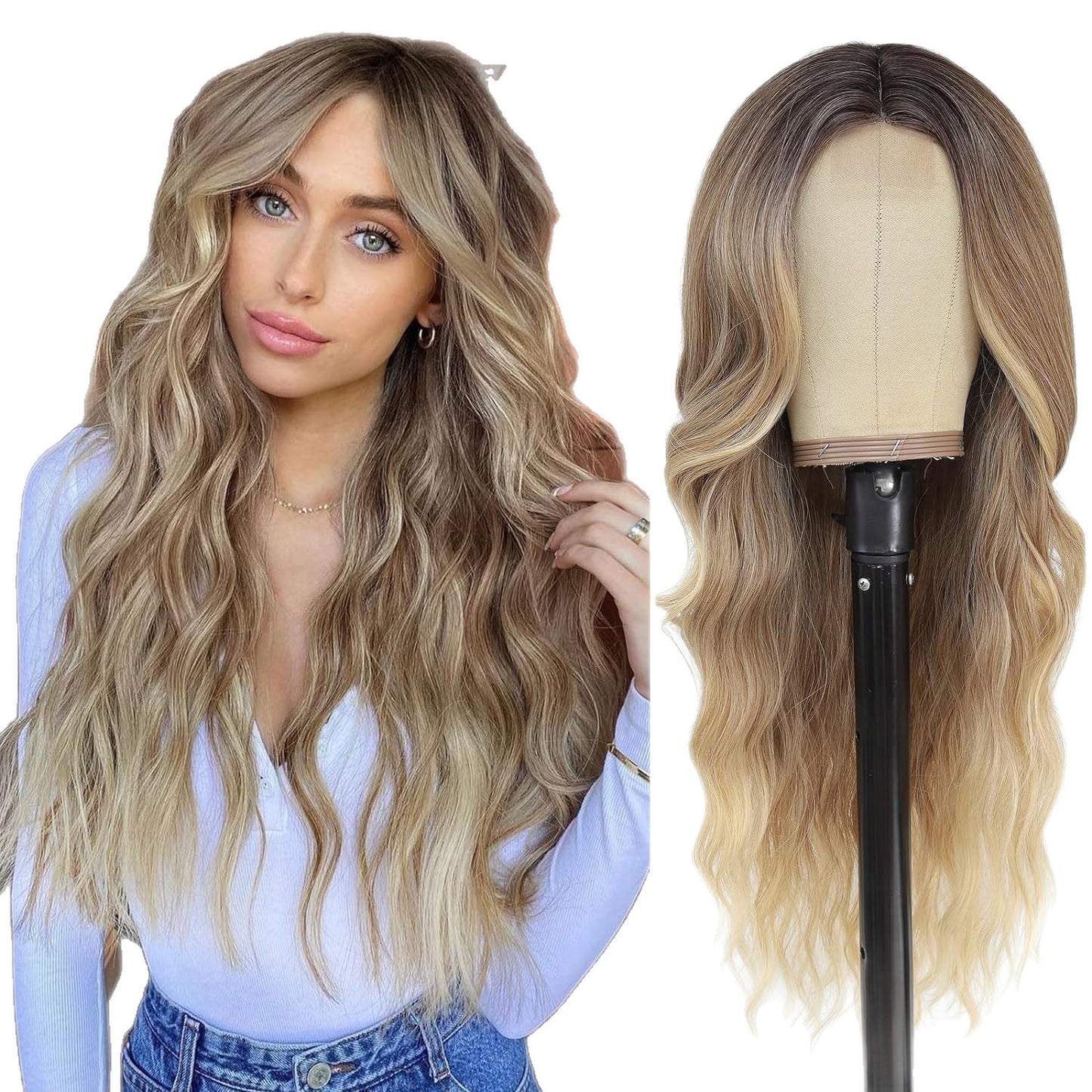 Lace Female Black Long Chemical Fiber Woven Wig Short Curly Hair