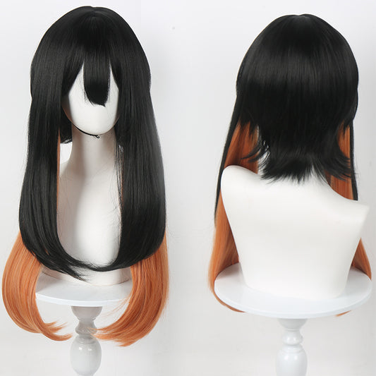 Waste Battle Ghost Amaya Black Gradient Cos Wig