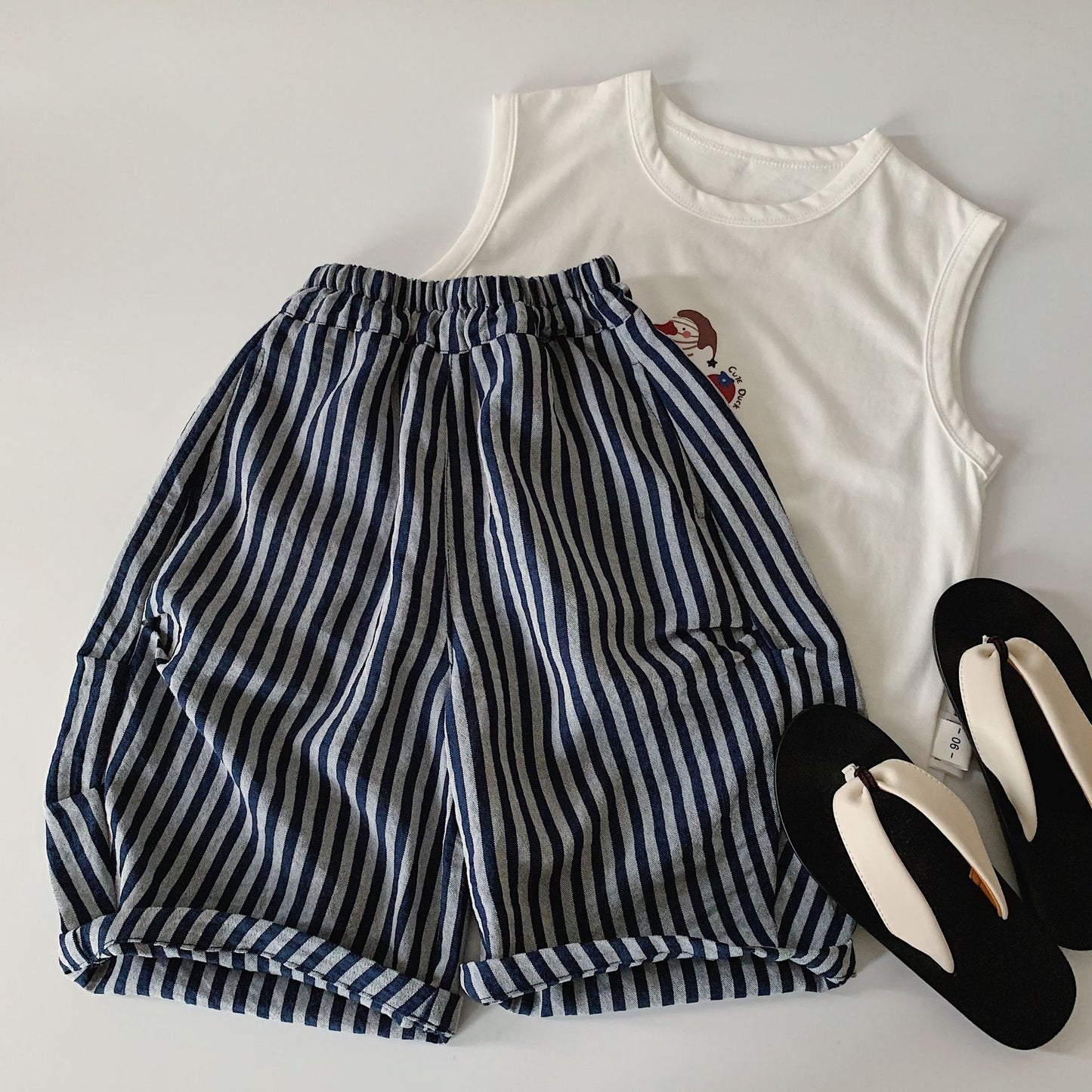 Children's Boy Summer Vertical Stripes Western Style Children's Pants