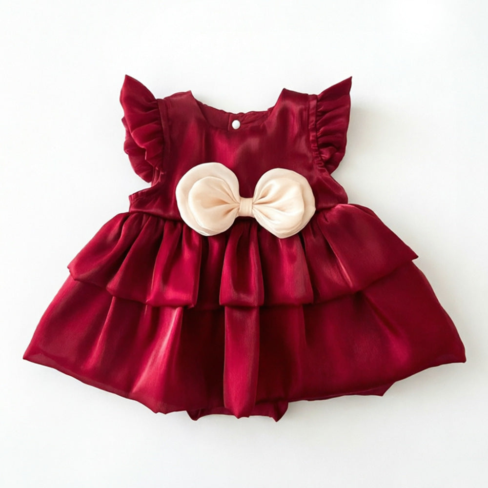 For Babies Summer One-piece Suit Cake Soft Veil Princess Bloomer Children's Dress