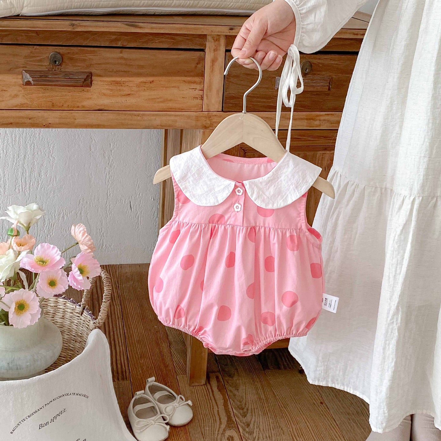 Babies Korean Style Summer Born Jumpsuit Princess First Jumpsuit, Climbing Suit