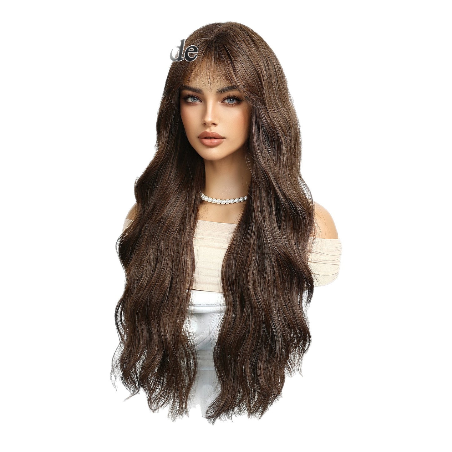 Female Mesh Beauty Curly Hair Natural Wig Long Curls