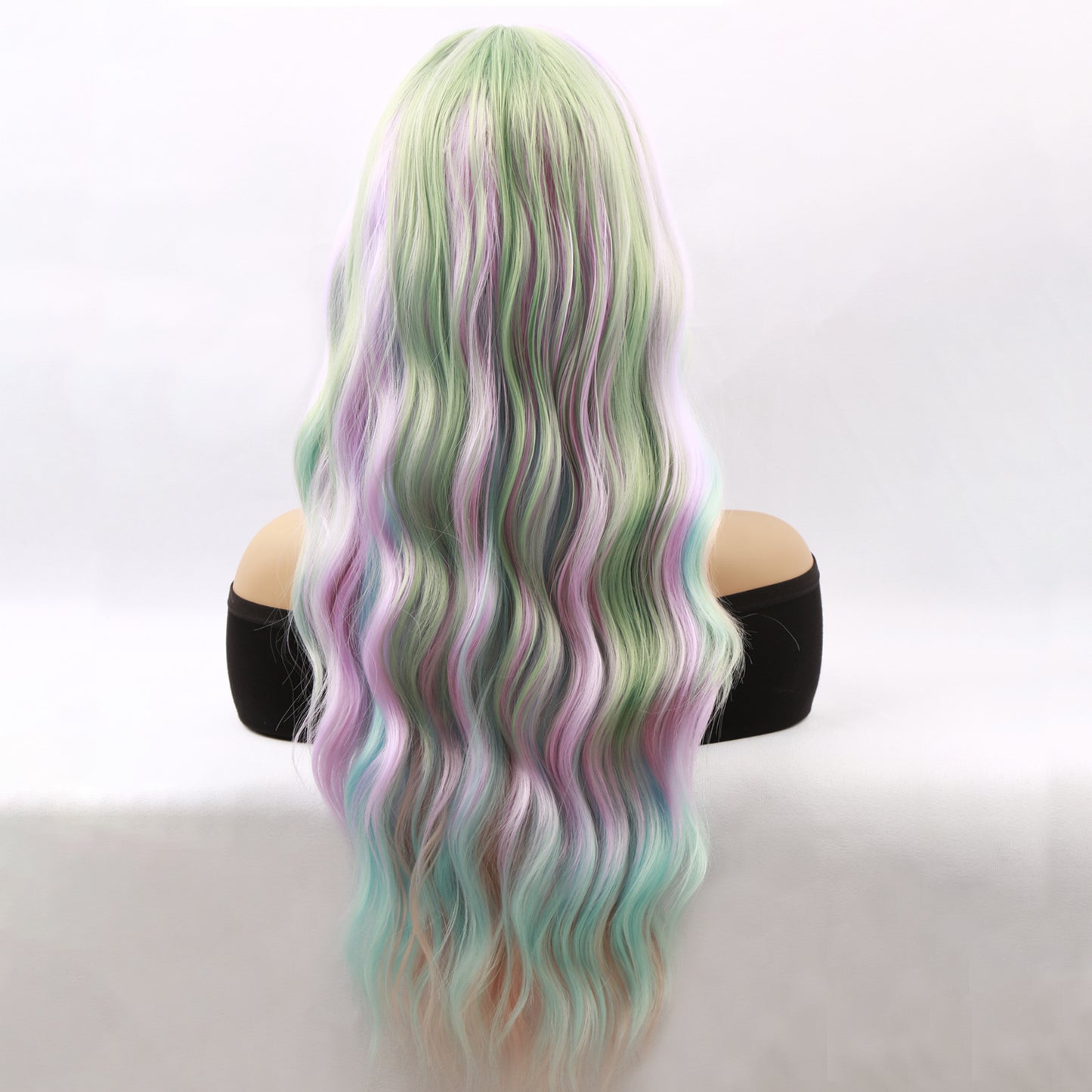 Female Colored Series Curly Hair Chemical Wig Long Curls