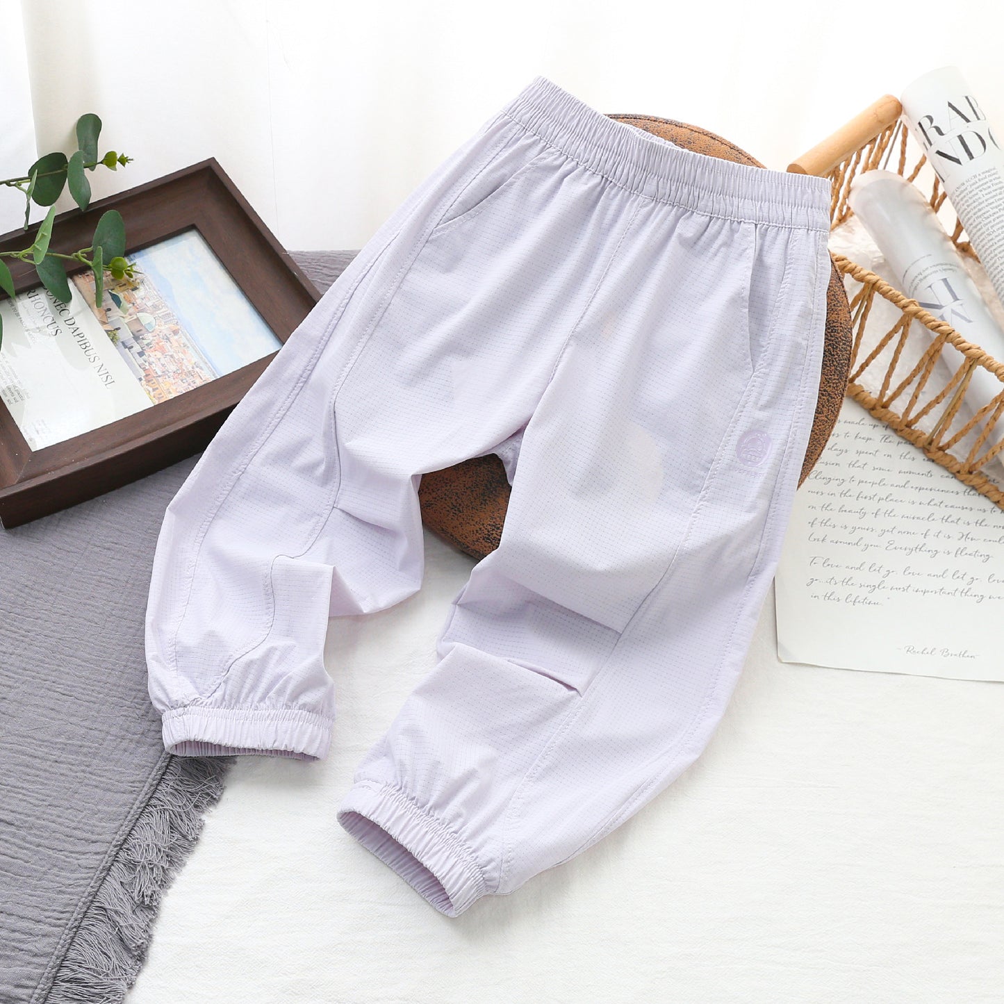 Small Yellow Duck Summer Leisure Outdoor Anti Mosquito Thin Cool Children's Pants