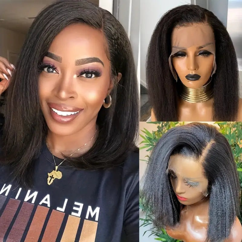 Women's Front Lace Small Fiber Chemical Fashion Full Wig Short Curly Hair