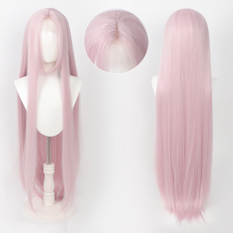 Universal Hand Crocheting Forehead Lace Mid-length Cos Wig