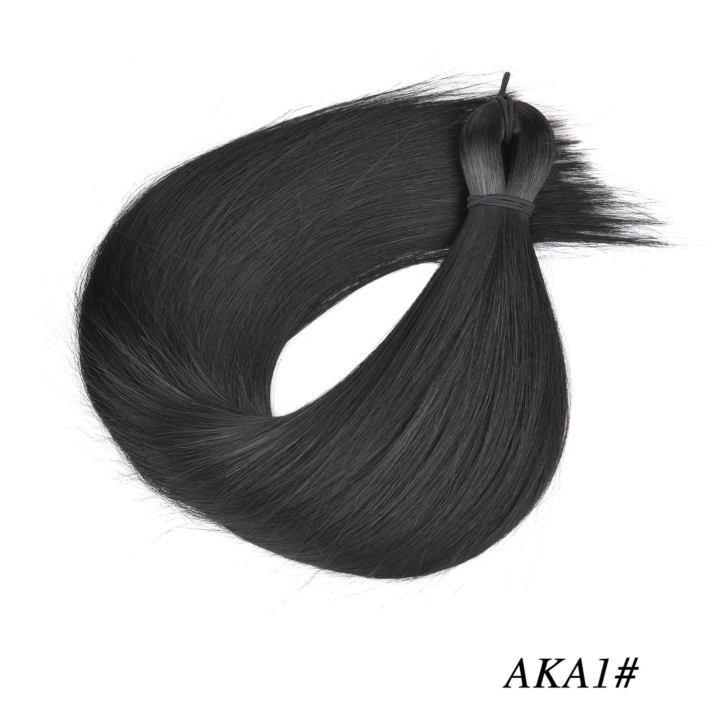 Western Style Hair Bulk Artificial Silk Soft Long Straight Wig