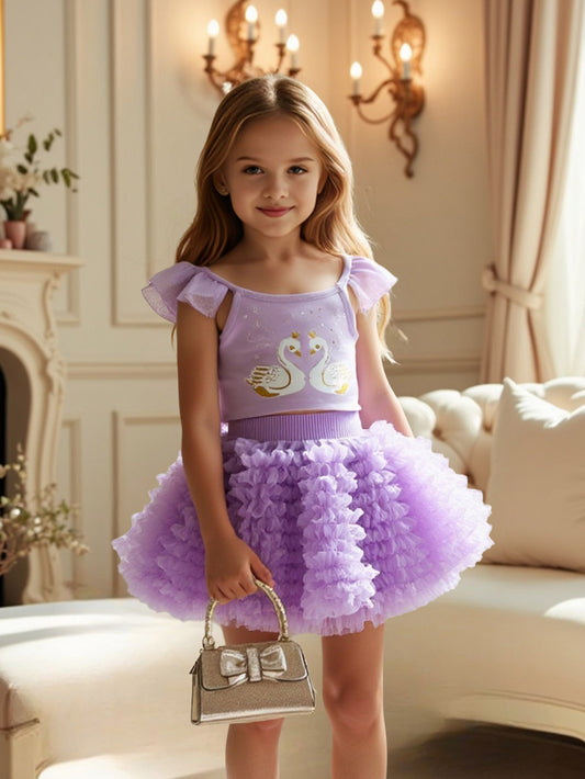 Children's Summer Magic Full House Skirts Cake Dress Princess Gown Children's Suit