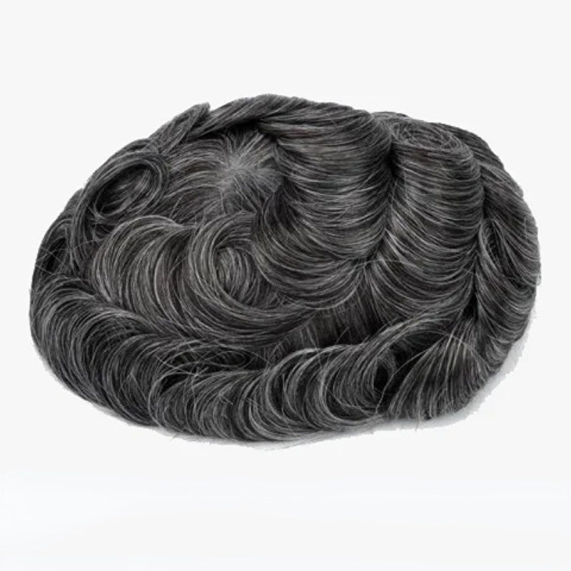 Men's Hairpiece Machine Binding Needle Hand Crochet Invisible Breathable Hair Supplementing Men's Wig
