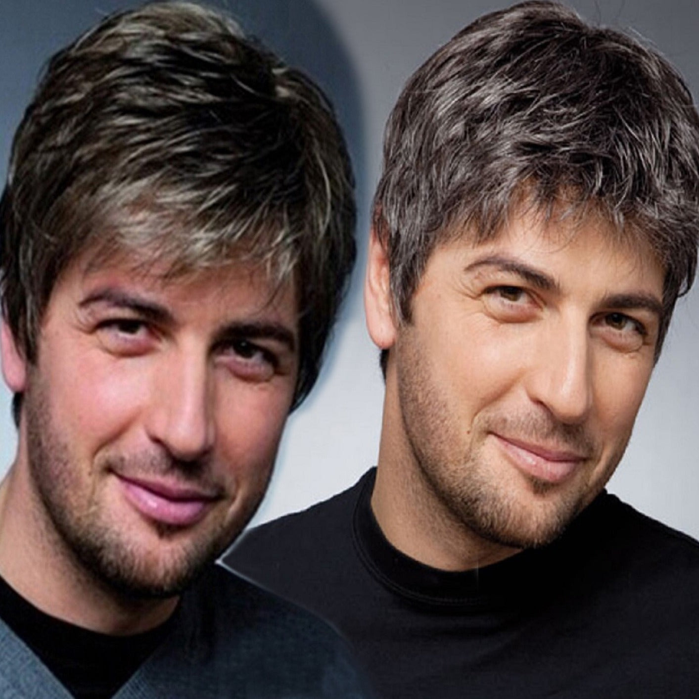 Men's Fashion High Temperature Synthetic Wigs Short Hair Men's Wig