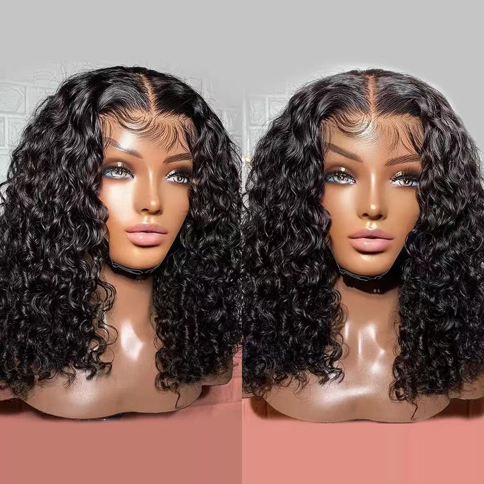 Front Lace African Small Fluffy Explosion Wig Short Curly Hair