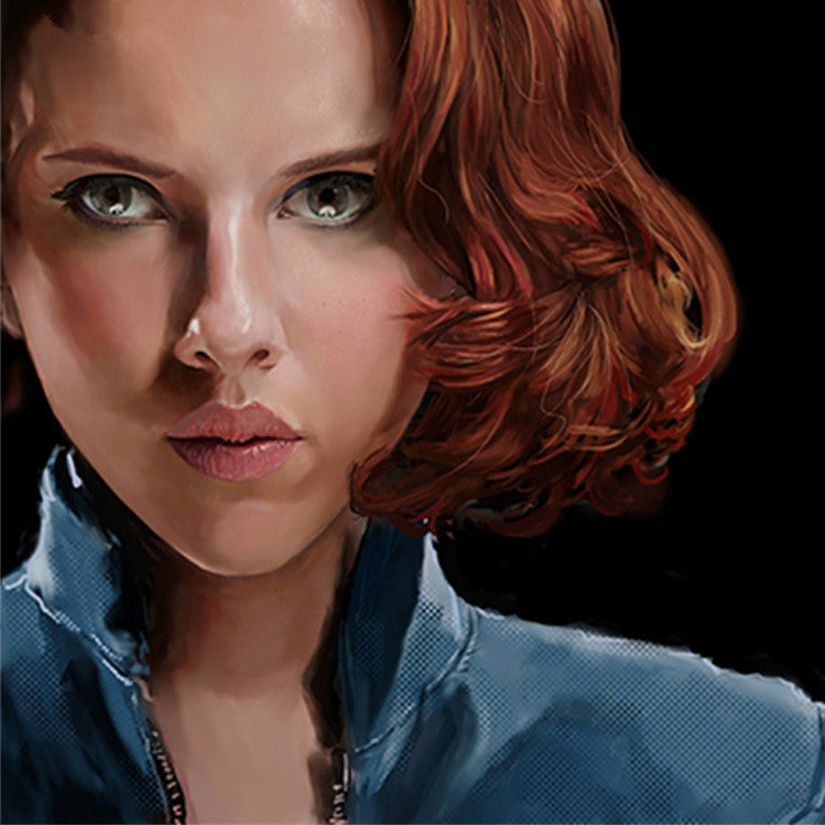 Black Widow Scarlett Head Cover Short Hair Cos Wig