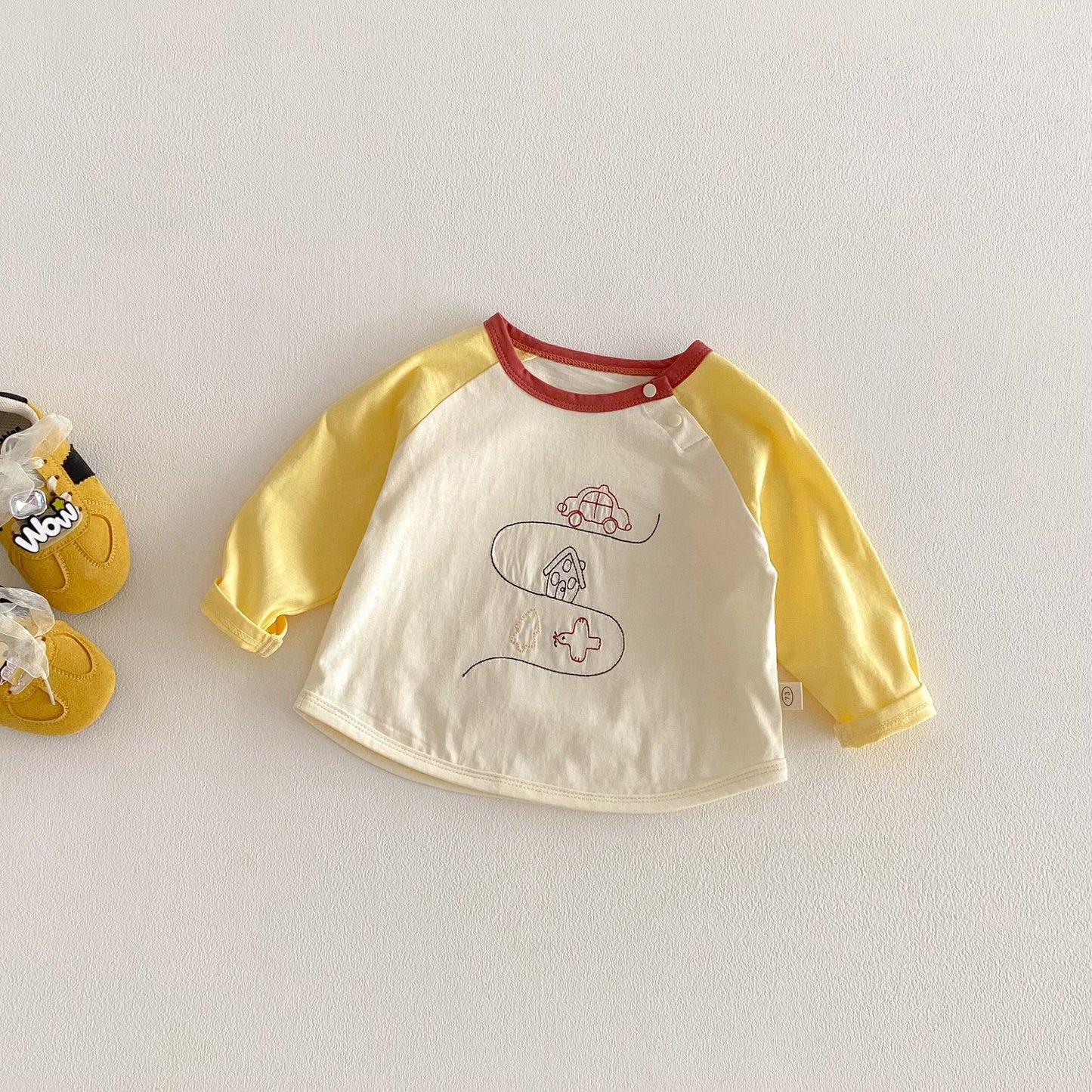 Spring Foreign Style Cartoon Printed Bottoming Shirt Children's T-shirt