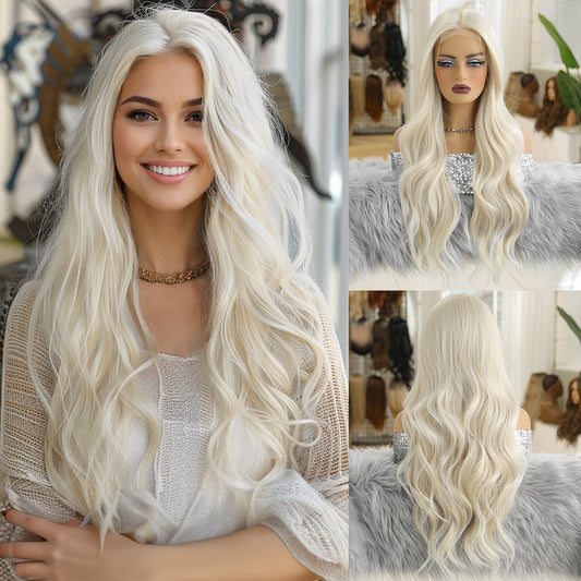 Lace Large Area Medium Wave Curly Wig Long Curls