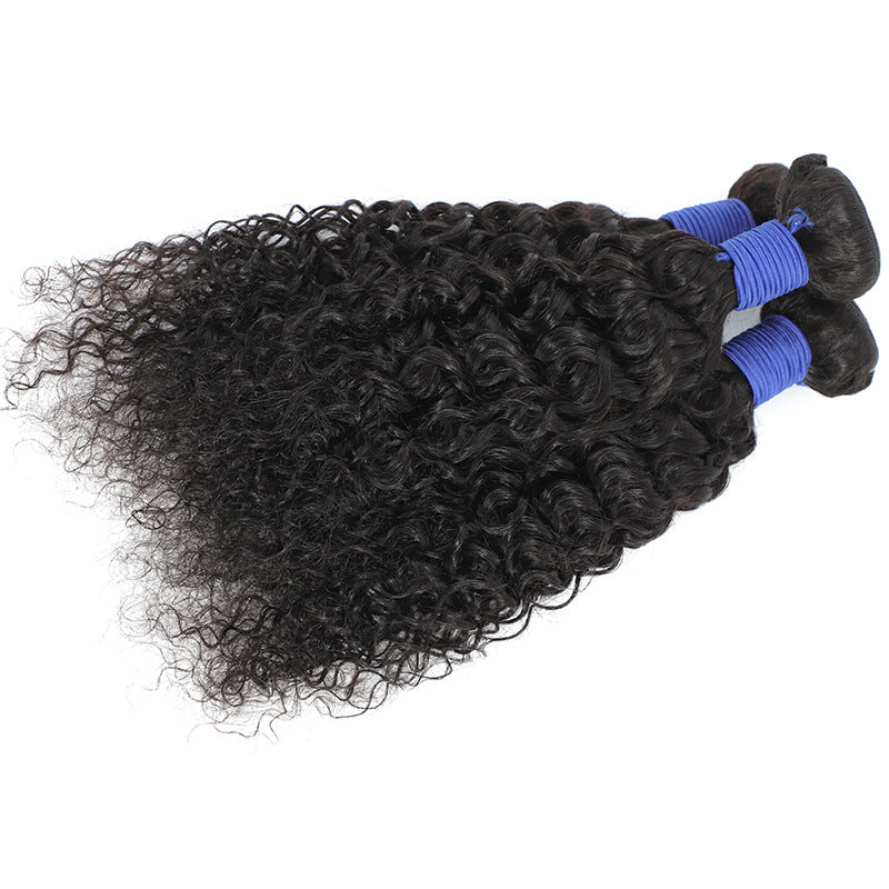 Natural Color Human Extension Wigs Overseas Real Hair Wig