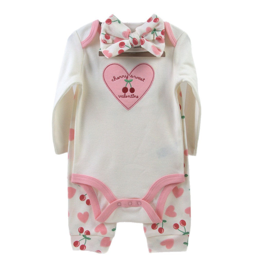 Born Pcs Set Headband Long Sleeve Bodysuit Children's Suit