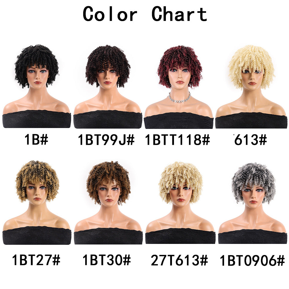 Small Volume Explosion Headgear Short Hair Band Wig Long Curls