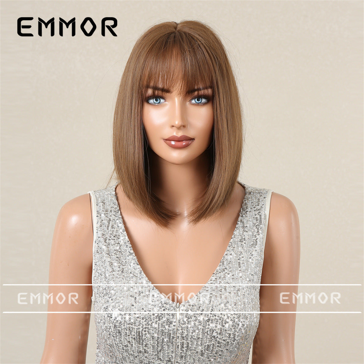 Women's Bangs Summer Lightweight Breathable Optional Wig Short Straight Hair