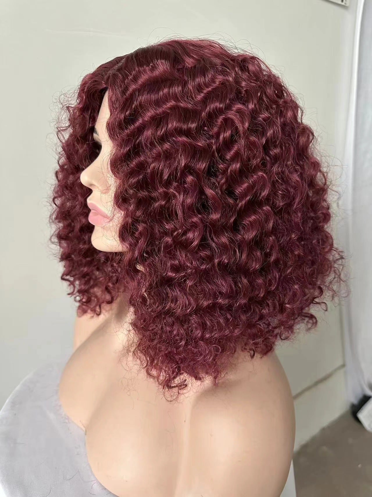Fashion Front Lace Fluffy Natural Small Wig Long Curls