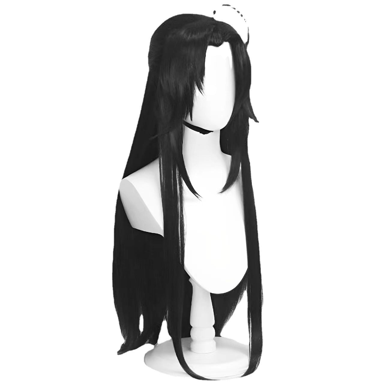 Adult Archaistic Ancient Costume Black Beauty Pointed Cos Wig