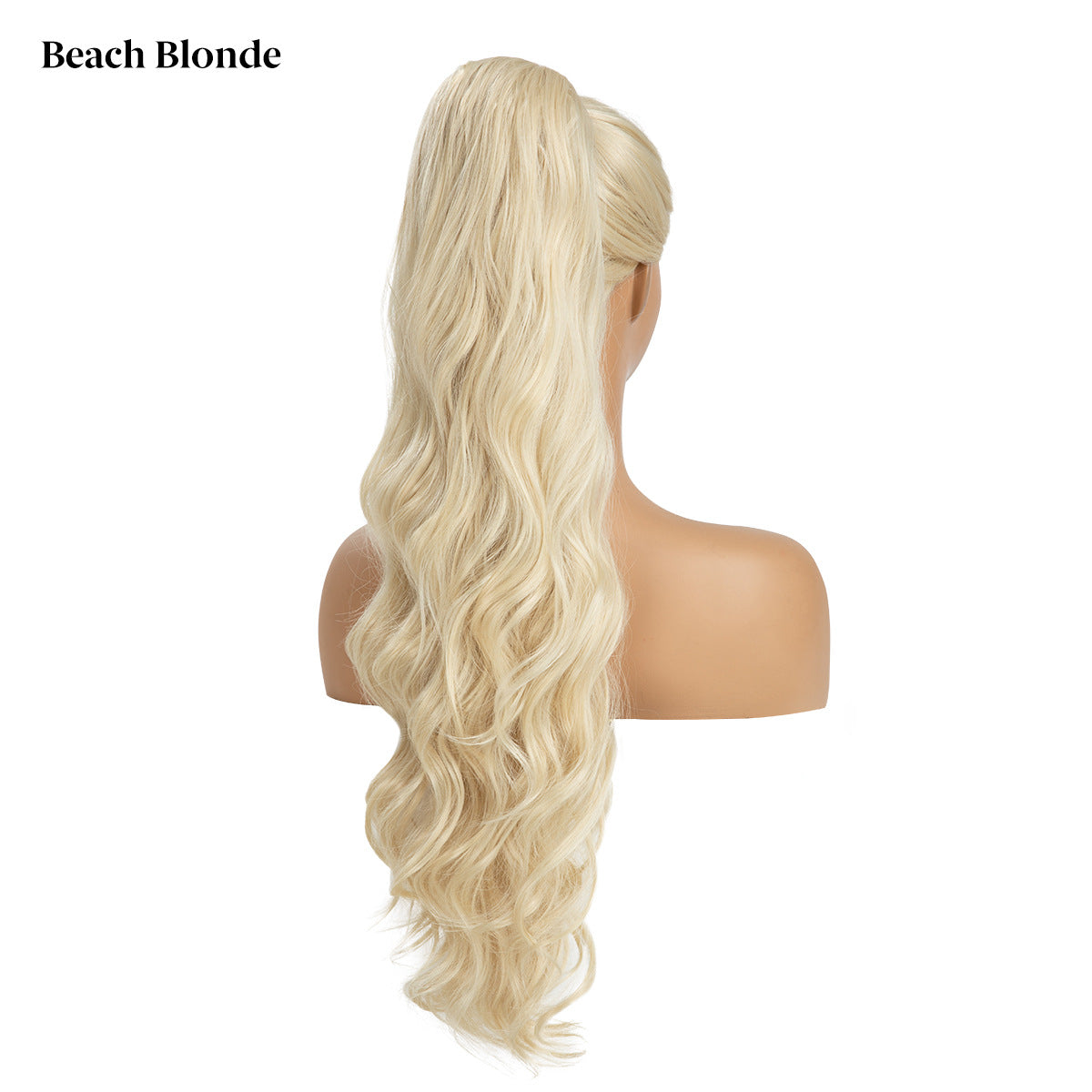 Women's Ripple Drawstring Chemical Fiber Long Curly Wig Ponytail