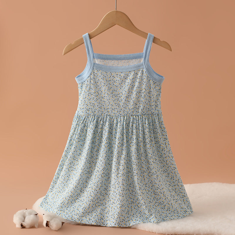 Pure Cotton Class Sweet Skirt Breathable Children's Dress