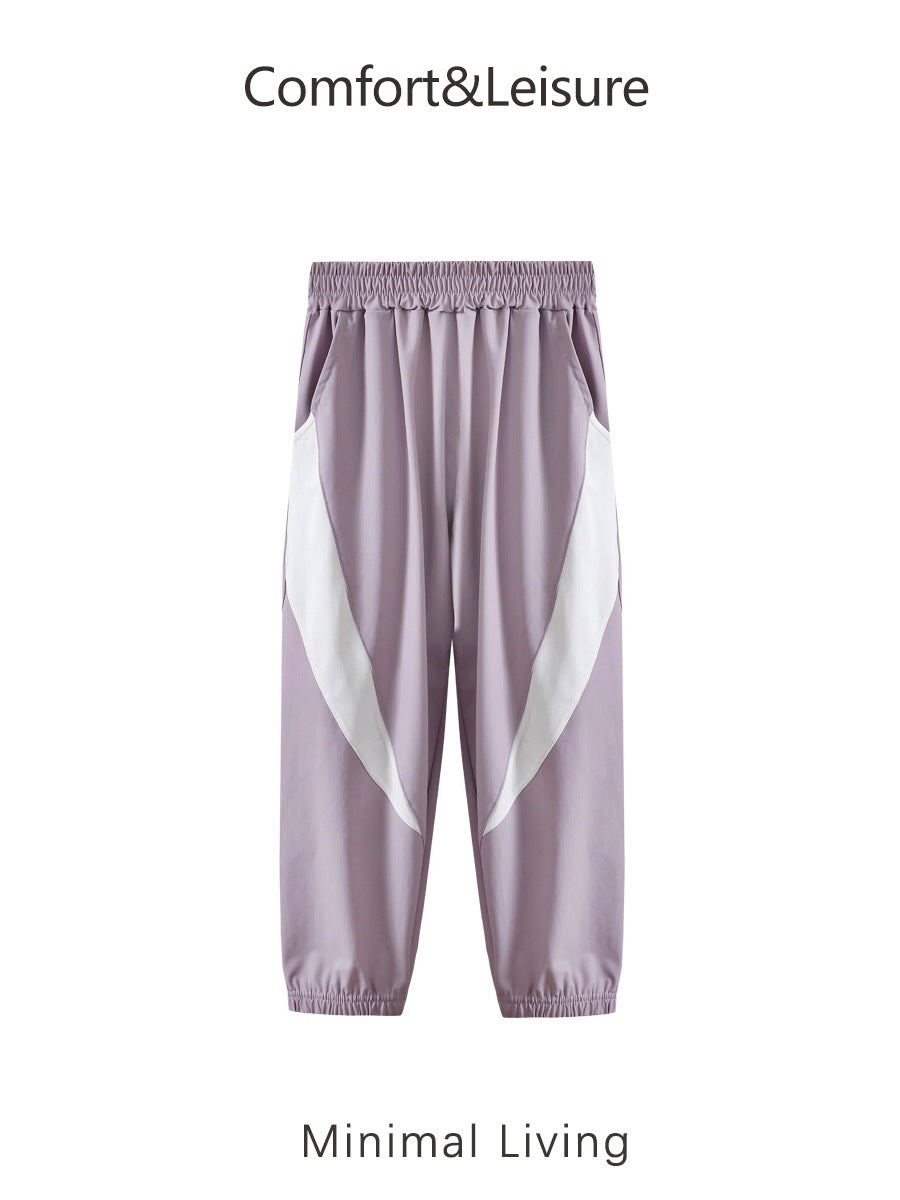 Children's Summer Thin Breathable Ice Silk Leggings Anti Children's Pants